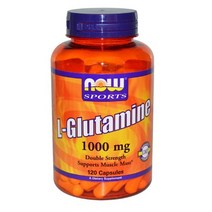 Now Foods 나우푸드 L글루타민 더블 스트렌스 1000mg 120캡슐, 1팩