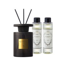 [센티멘탈] 우드 디퓨저 300ml 공병(150ml 리필x2), 향선택:유칼립투스 / 병선택:블랙