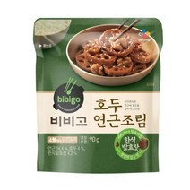 CJ더마켓 반찬 집밥 가정식 건강식 탑티어 비비고 호두연근조림 우엉채 연근채 채식 90G, 1개
