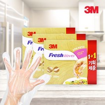 3M 후레쉬 위생장갑 200매x3개 (총600매), 1