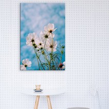 아란아트 생기그림 예쁜꽃그림 캔버스액자 카페인테리어 거실벽꾸미기, 19하늘과 꽃
