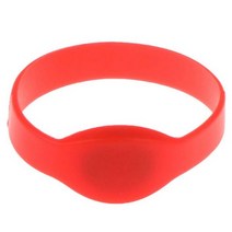 액세스제어 1pc 125khz EM4100 TK4100 팔찌 RFID ID 카드 실리콘 밴드 읽기 전용 액세스 제어 3 색, [01] 빨간