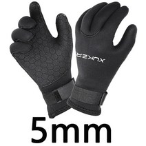다이빙 스쿠버 장갑 네오프렌 소재 3mm 5mm 스노클링 패들링 서핑 카약 카누 스피어피싱 스키 수상 스포츠, 03 M, [02] 5mm-black