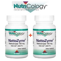 Nutricology 나토자임 나토키나아제 100mg 60소프트젤 약들약 고약사 낫또키나제 2팩