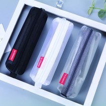 국내 메쉬필통 파우치 안경케이스 다용도 성인필통 연필 안경 문구사이트 사무용품 집 케이스 학생필통, 메쉬펜슬파우치블랙