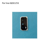 카메라렌즈 호환 컨버터 카메라용품Vivo IQOO Z1X 후면 카메라 유리 렌즈 + 커버 원형 하우징 부품 Z 용, 01 2 in 1 Black