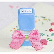 이안 컬러 미니 네임스탬프 만년스탬프 책도장, A폰트, 하늘_검정