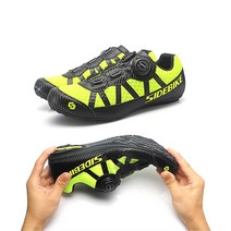 사이드바이크 다이얼식 평페달 플랫 슈즈 SD014, 43(270mm), 블랙/옐로우