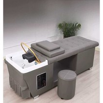 샴푸침대 머리감는 침대 뷰티샵 미용실 베드, 하이엔드 블루(침대+스툴+물순환)