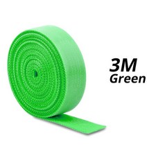 1/3/5m 롤 낚싯대 넥홀더 스트랩 막대 벨트 패스너 후크 루프, [04] 3M Green