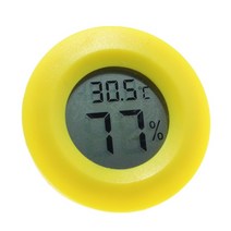 온도계 온도계측기 미니 LCD 디지털 습도계 가정용 냉장고 온도 감지기 기기, 한개옵션1, 06 Yellow