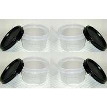 Tupperware Modular Mates 라운드 1세트 10.2cm(4인치) 블랙