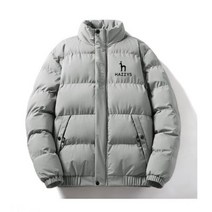 HAZZYS-새로운 커플 다운 재킷 지퍼 따뜻한 두꺼운 패딩 코튼 코트 겨울 스탠드 칼라 남성 아웃웨어