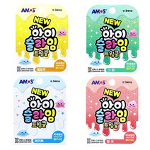 [아모스 공식몰] 아모스 아이슬라임 70g 트윙클 4종 세트 핑크 그린 엘로우 화이트