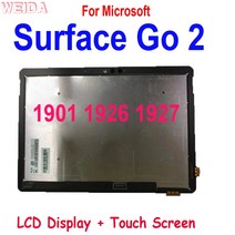 10.5 quotAAA LCD Microsoft Surface Go 2 Go2 1901 1926 1927 디스플레이 터치 스크린 디지타이저 어셈블리, [01] Black Assembly