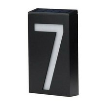 현관문 호수판 아이방 문패 명패 건물 번호판 Solar power led number sign light house 호텔 도어 주소 자리 플레이트 플라크 편지함 태양광 벽 램프, 협력사, 7