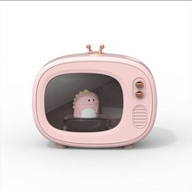 크리스탈 스톤 무선 가습기 디퓨저 휴대용 인테리어 실내 무드등 tv 400ml 만화 귀여운 애완 동물 아로마 테라피 가정용 usb 공기 극장 스타일 야간 조명, [03] 핑크little dinosaur