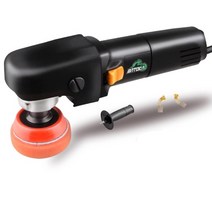 차량용 광택기 자동차 세차 연마 디테일링 용품 관리 폴리셔 BATOCA 600W 미니 로타리 자동차 폴리셔 1인치 5인치 소형 폴리싱 머신 세트 자동차 디테일링용 왁싱 버퍼, 110V-130V, CN