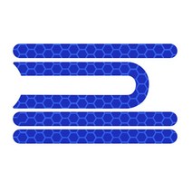 전동킥보드부품 전동킥보드배터리 전기 스쿠터 반사 스티커 전면 후면 휠 샤오미 Mijia M365 Pro 접착 스트립 용 보호 쉘, 02 02