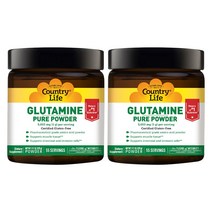 컨트리라이프 글루타민 퓨어 파우더 5000mg 글루텐 프리, 275g, 2개