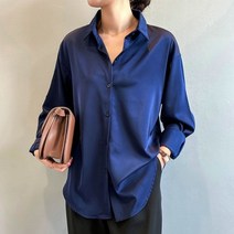 여성 의류 럭셔리 실크 셔츠 빈티지 블라우스 오레이디 쉬어 탑 긴 소매 드레스 오버셔츠