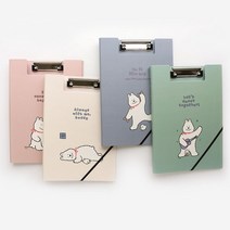 [핑크풋] 비비 클립 밴드 화일 파일 클립보드 보드, 4500비비클립밴드화일민트