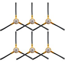 스마트공구 IKOHS NETBOT S15 로봇 진공 청소기 부품 액세서리 사이드 브러쉬 교체 용 6pcs 키트, 한개옵션0, 한개옵션0