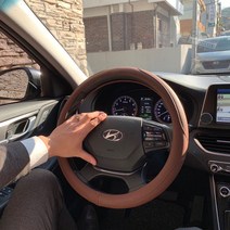 싼타페DM 미카 고급가죽 원형 공용 3가지 색상, 브라운