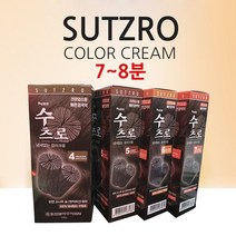 헤어815/동성제약 수츠로 냄새없는 칼라크림 /빠른염색 새치염색 순한염색약, 6호 자연스런 갈색, 1개