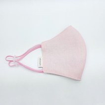 솔방울 공작소 핸드메이드 끈조절 오가닉 면 마스크_L, 1개, 베이비핑크