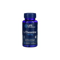 라이프 익스텐션 L-Theanine 100m g 60식물성캡슐 테아닌 아미노산 감마아미노 부티르산 도파민 세로토닌