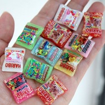 미니어쳐 가구 소품 모듬 수지 1/6 소형 인형 집 스낵 백 미니 바비 용 주방 용품, random 5pcs, style B