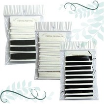 토이앤스티치/대보빈실 흰색 검정 혼합 1봉-12개 자수실 십자수실 프랑스자수-당일발송, 대보빈실-검정-1봉 12개