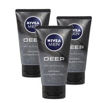 니베아 딥 페이스 스크럽 75ml Nivea Deep Face Scrub, 3개