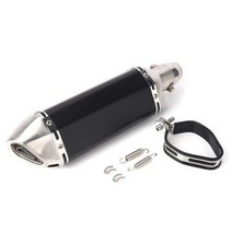 오토바이마후라 범용 오토바이 이스케이프 모토 배기 머플러 파이프 DB 킬러 NMAX 125 155 CBR230 CBR250 R3 R6 TMAX 500 레이싱, H-sticker