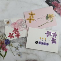 40P 다이어리꾸미기 꽃 압화 청첩장 스티커 3D이미지, 색상, 퍼플 1476