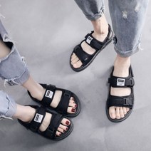 남여공용 여름 커플 샌들 슬리퍼 여름 휴가 패션 코디