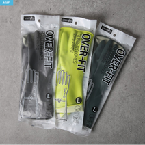 명진 오버핏 고무장갑 소 중 대 1켤레, M, 다크그레이