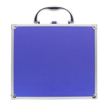 금속 상자 안경 용 알루미늄 합금 케이스 치과 루페 쌍안 조명 작업 외과 돋보기 LED 라이트 헤드 라이트, 파란색