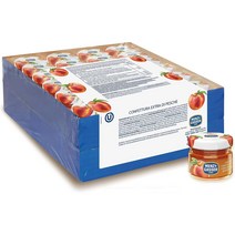 이탈리아 맨즈앤가서 Menz & Gasser 100% 이탈리아산 1회용 프리미엄 복숭아잼 48병x28g, 4팩