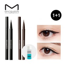 [MACQUEEN ] [맥퀸뉴욕] 워터프루프 펜 아이라이너 1+1 (+ 전용리무버 증정), 옵션:03_딥브라운+딥브라운 (+전용리무버), 상세 설명 참조