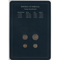 프랭클린 우편 동전 커버 포르투갈 1981-1984 4개 기념주화 기념동전 희귀주화 대박기원선물