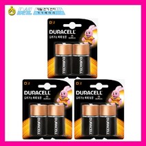 듀라셀 알카라인 건전지 D 2입x3개, 1개