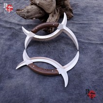 무술훈련목검 봉술 쌍절곤 연습용 대련용 무술 용품 투 키 더블 월/스테인리스 병기 팔괘자오 원앙 월/스테인리스 원앙 월, 02 닭날개나무 꼭지+가방