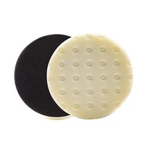 Lake Country CCS 오렌지 폼 라이트 커팅 패드 2팩 16.5cm(6.5인치), White Polishing Pad