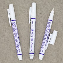 차코 일본 흰색 지우개 자수펜-1개 자수펜