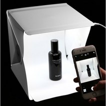 8인치 카메라 슬라이더 상품 간이 셀프 LED 조명판 쇼핑몰 개인 방송 광고 누끼 보드 유튜브 유튜버 촬영 배경지 조명 방송 포토 박스 부스 배경 천 미니 스튜디오 사진 제품 반사