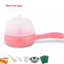 계란삶는기계 멀티쿠커 호빵찜기 미니 계란 오믈렛 전기, 핑크 싱글 레이어, 협력사, 우리를