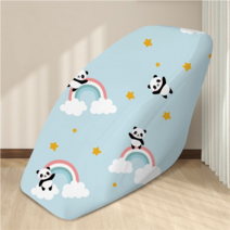 안마의자커버 지압 기구 용품 침개 베드 마사지 덮개, 청산파랑