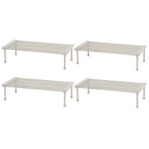 케이리빙 스텐 접시정리대 4p, 투명_40 x 20 x 10 cm